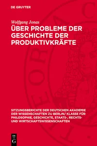 Über Probleme der Geschichte der Produktivkräfte_cover