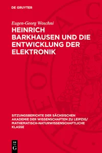 Heinrich Barkhausen und die Entwicklung der Elektronik_cover