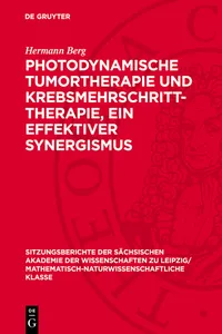 Photodynamische Tumortherapie und Krebsmehrschritt-Therapie, ein effektiver Synergismus_cover