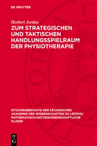 Zum strategischen und taktischen Handlungsspielraum der Physiotherapie_cover