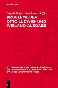 Probleme der Otto Ludwig- und Wieland-Ausgabe_cover