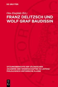 Franz Delitzsch und Wolf Graf Baudissin_cover