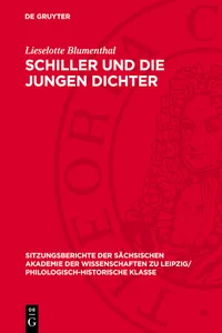 Schiller und die Jungen Dichter_cover