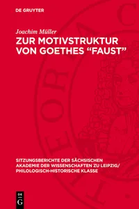 Zur Motivstruktur von Goethes "Faust"_cover