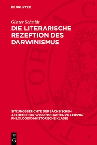 Die literarische Rezeption des Darwinismus_cover