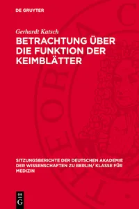 Betrachtung über die Funktion der Keimblätter_cover