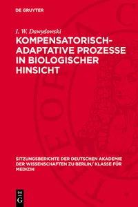 Kompensatorisch-Adaptative Prozesse in biologischer Hinsicht_cover