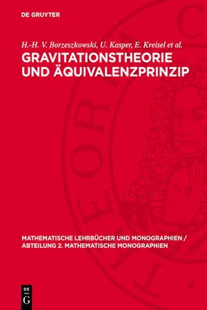 Gravitationstheorie und Äquivalenzprinzip