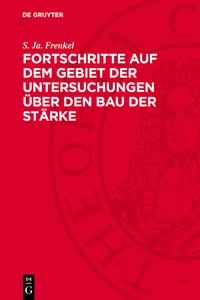 Fortschritte auf dem Gebiet der Untersuchungen über den Bau der Stärke_cover