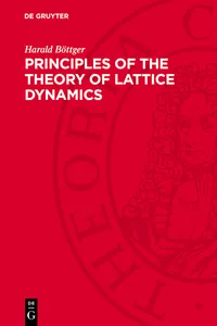 Principles of the Theory of Lattice Dynamics_cover