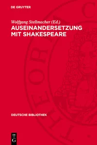 Auseinandersetzung mit Shakespeare_cover