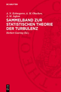 Sammelband zur statistischen Theorie der Turbulenz_cover