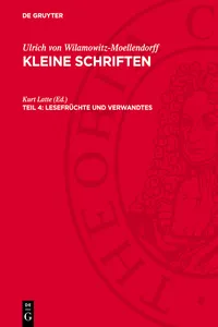 Lesefrüchte und Verwandtes_cover