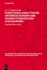 Funktionalanalytische Untersuchungen der Navier-Stokesschen Gleichungen_cover