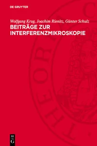 Beiträge zur Interferenzmikroskopie_cover