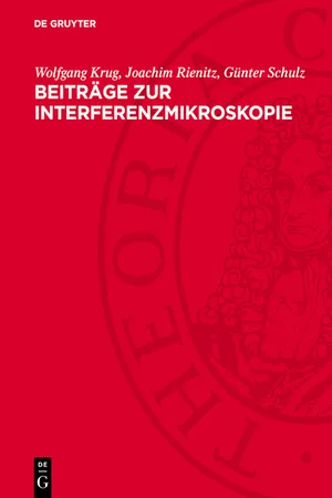 Beiträge zur Interferenzmikroskopie