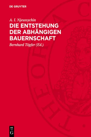 Die Entstehung der abhängigen Bauernschaft