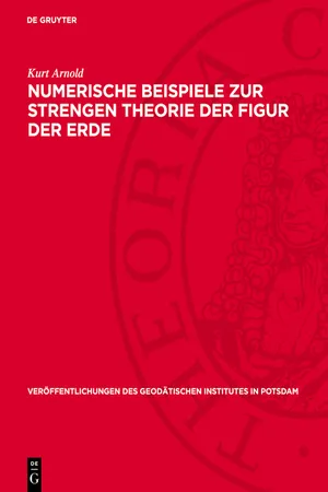 Numerische Beispiele zur strengen Theorie der Figur der Erde