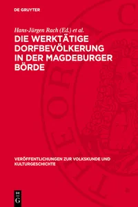 Die werktätige Dorfbevölkerung in der Magdeburger Börde_cover