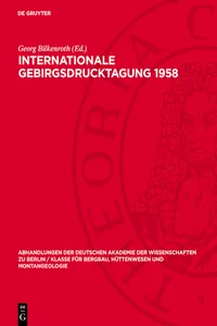 Internationale Gebirgsdrucktagung 1958_cover