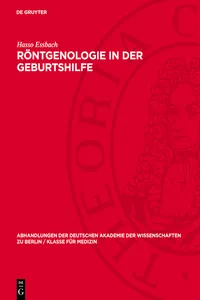 Röntgenologie in der Geburtshilfe_cover