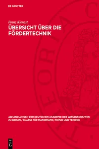 Übersicht über die Fördertechnik_cover