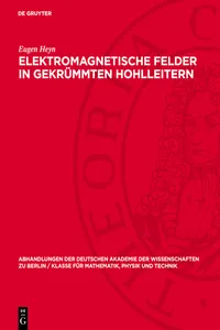 Elektromagnetische Felder in gekrümmten Hohlleitern_cover