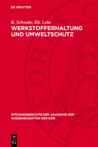 Werkstofferhaltung und Umweltschutz_cover