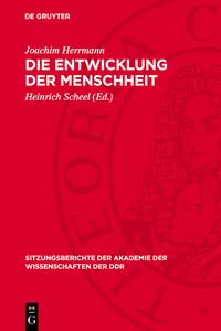 Die Entwicklung der Menschheit_cover