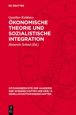 Ökonomische Theorie und sozialistische Integration