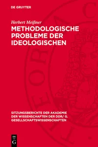 Methodologische Probleme der ideologischen Auseinandersetzung unter dem Einfluß der friedlichen Koexistenz_cover