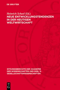 Neue Entwicklungstendenzen in der heutigen Weltwirtschaft_cover