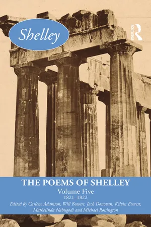 The Poems of Shelley: Volume Five