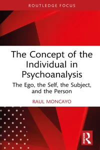 The Concept of the Individual in Psychoanalysis_cover