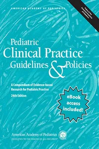 Pediatric Clinical Practice Guidelines & Policies_cover