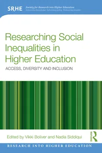 Researching Social Inequalities in Higher Education_cover