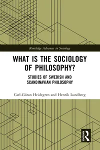 What is the Sociology of Philosophy?_cover