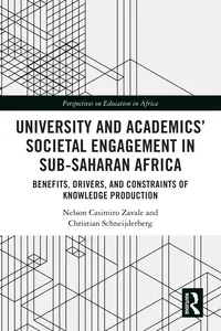 University and Academics' Societal Engagement in Sub-Saharan Africa_cover