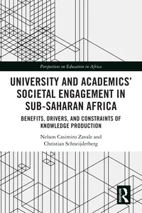 University and Academics’ Societal Engagement in Sub-Saharan Africa_cover