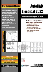 AutoCAD Electrical 2022 for Electrical Control Designers, 13th Edition_cover