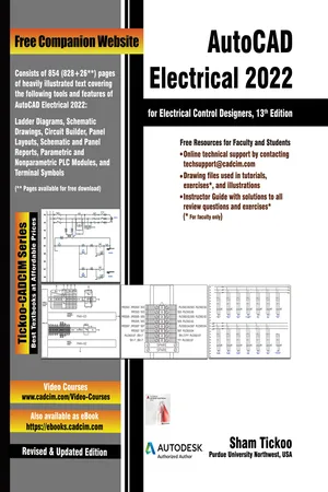 AutoCAD Electrical 2022 for Electrical Control Designers, 13th Edition