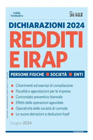 Dichiarazioni 2024 - Redditi e Irap