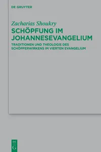 Schöpfung im Johannesevangelium_cover