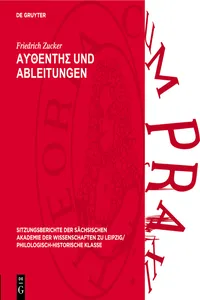 ΑϒΘΕΝΤΗΣ und Ableitungen_cover