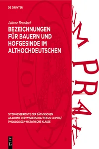 Bezeichnungen für Bauern und Hofgesinde im Althochdeutschen_cover