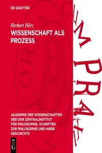 Wissenschaft als Prozeß_cover