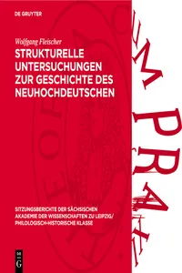 Strukturelle Untersuchungen zur Geschichte des Neuhochdeutschen_cover