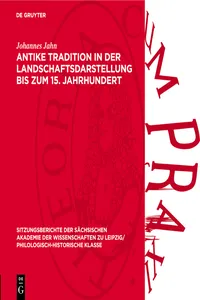 Antike Tradition in der Landschaftsdarstellung bis zum 15. Jahrhundert_cover