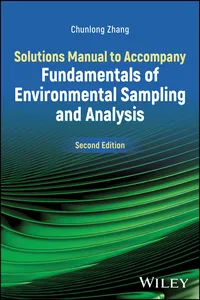 Solutions Manual to Accompany Fundamentals of Environmental Sampling and Analysis_cover