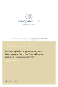 Fachtagung Bedrohungsmanagement – Reflexion zum Stand der Entwicklungen beim Bedrohungsmanagement_cover